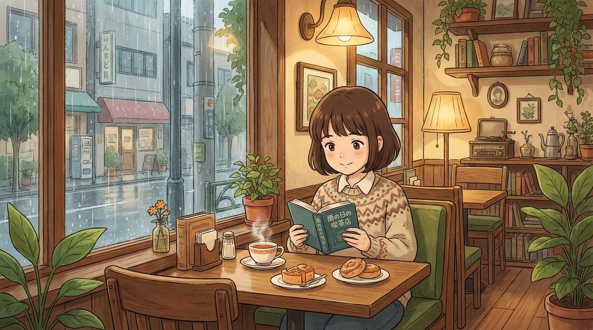 茄子视频治愈动漫-雨天咖啡馆